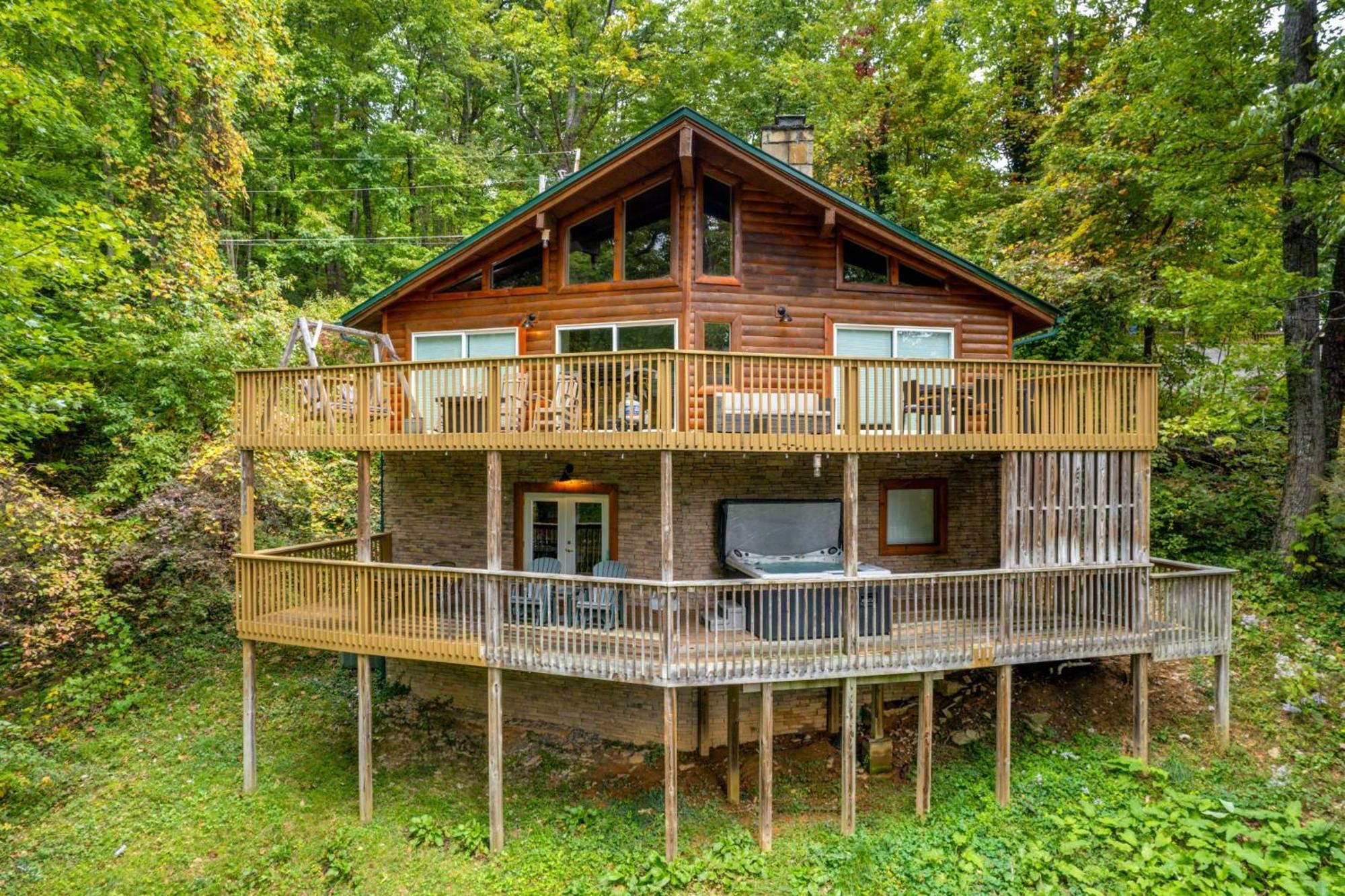 Grand Ole Chalet - Mt Viewsfireplacefirepitarcade Gatlinburg Exterior foto